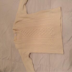 GAP Ivory Cable Knit Sweater